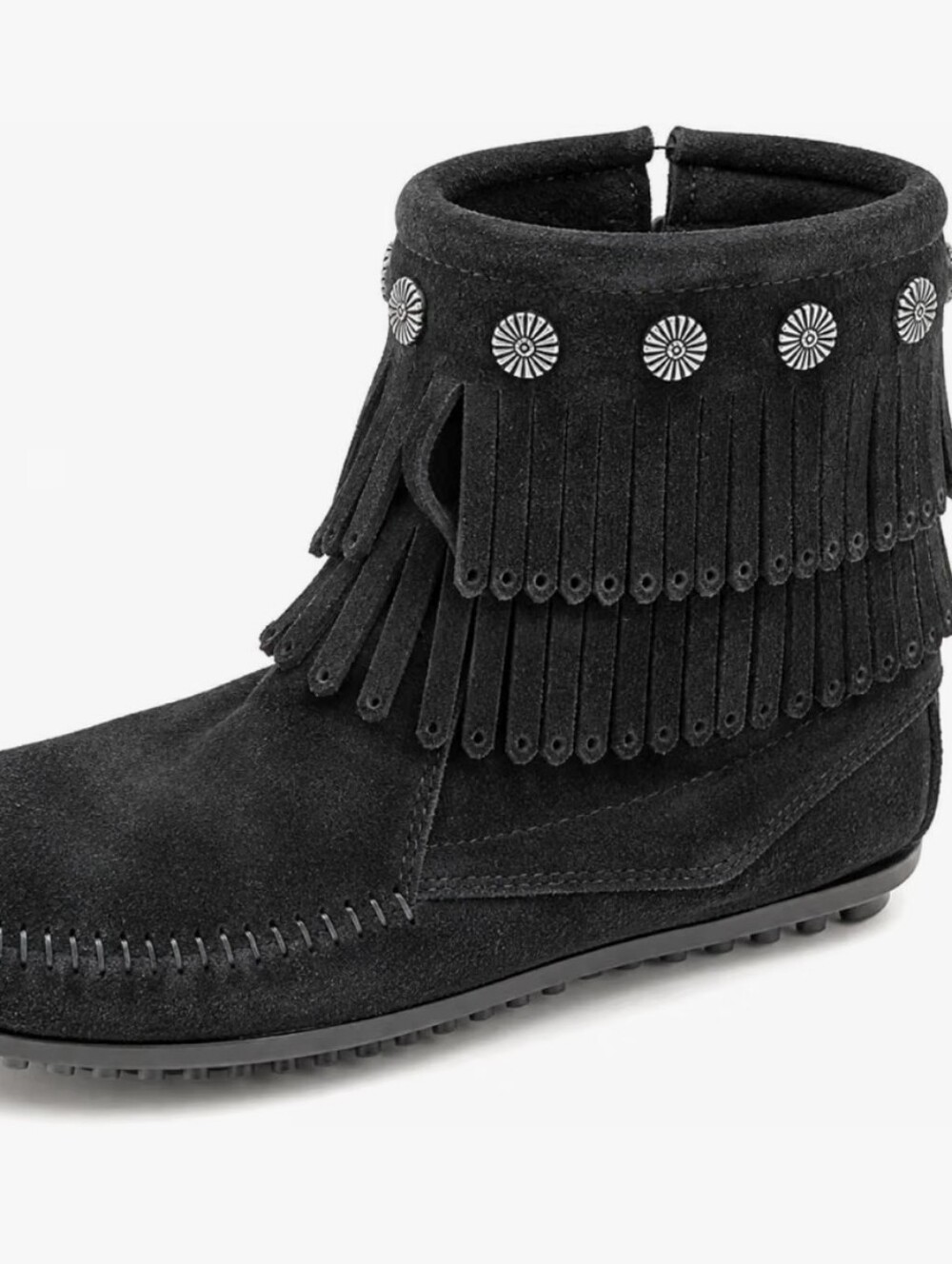 Minnetonka Fringe Bootie Mocassain 8.5
